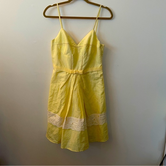 Alberte Solid Tank Dress in Yellow